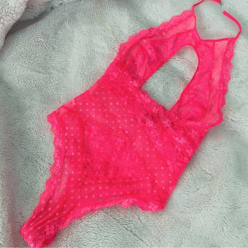Hot pink lingerie